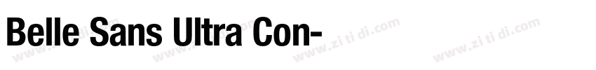 Belle Sans Ultra Con字体转换